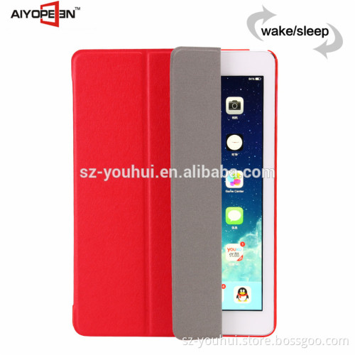 High Quality Silk pattern flip leather case for iPad mini 1/2/3 folder 3 Tablet case